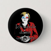 Angela Merkel Ronde Button 5,7 Cm (Voorkant)