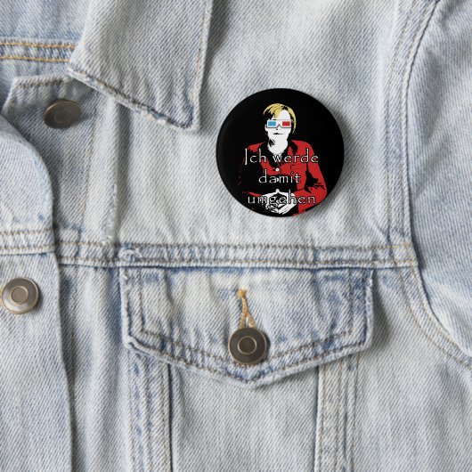 Angela Merkel Ronde Button 5,7 Cm (In situ)