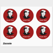 Angela Merkel Ronde Sticker (Vel)