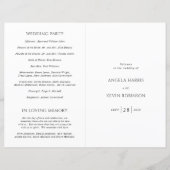 Angela Modern huwelijksprogramma (Voorkant)