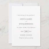 Angela Modern Wedding Save The Date (Voorkant)