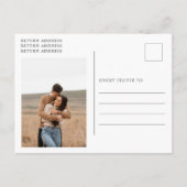 Angela Modern Wedding Save the Date Aankondigingskaart (Achterkant)