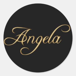 ANGELA naam gepersonaliseerde cadeau Stickers