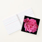  Angela naam  roze roos bloemen Notitieboek (Binnen)