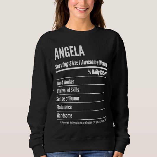 Angela Nutritional Facts Serving Size Calories Trui (Voorkant)
