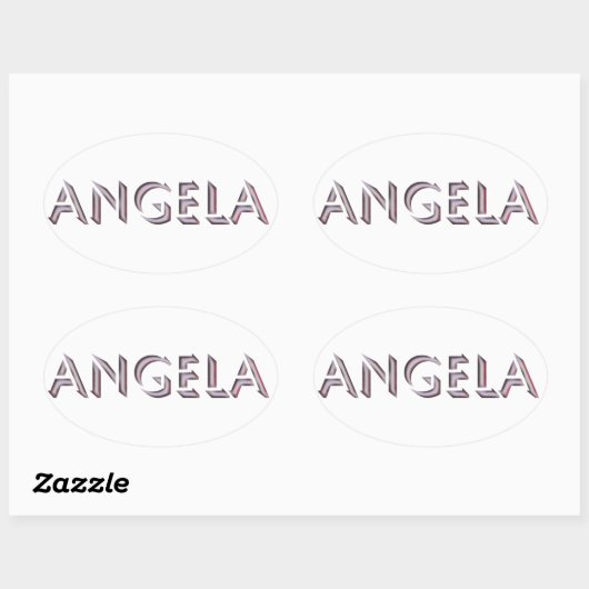 Angela sticker naam (Vel)