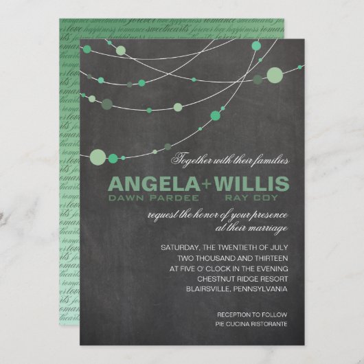 Angela Stylish Strands | Koolboardmint FELT Kaart (Voorkant / Achterkant)