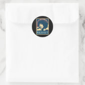 Angela - Weersta - Davis 2 Ronde Sticker (Tas)