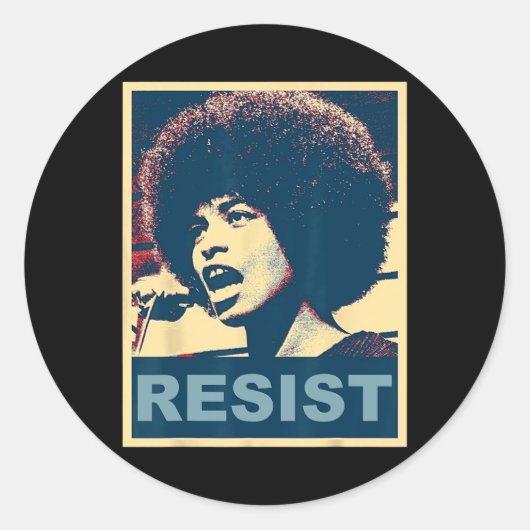 Angela - Weersta - Davis 2 Ronde Sticker (Voorkant)