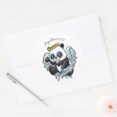 Angelbear007 ontwerp ronde sticker (Envelop)
