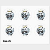 Angelbear007 ontwerp ronde sticker (Vel)