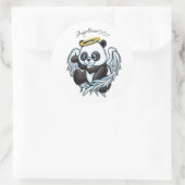 Angelbear007 ontwerp ronde sticker (Tas)