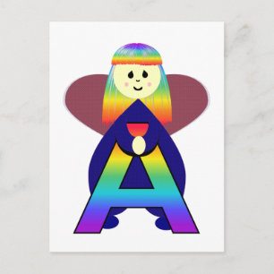 Angelbet Letter A Briefkaart