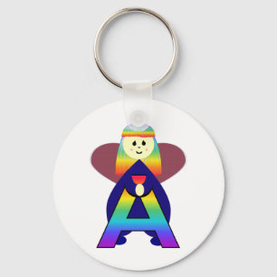 Angelbet Letter A Sleutelhanger