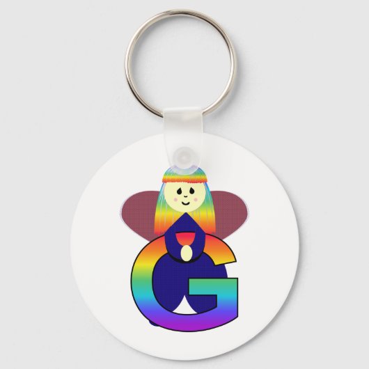 Angelbet Letter G Sleutelhanger (Voorkant)