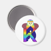 Angelbet Letter K Magneet (Voorkant / Achterkant)