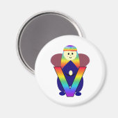 Angelbet Letter V Magneet (Voorkant / Achterkant)