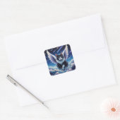 AngelCat Vierkante Sticker (Envelop)