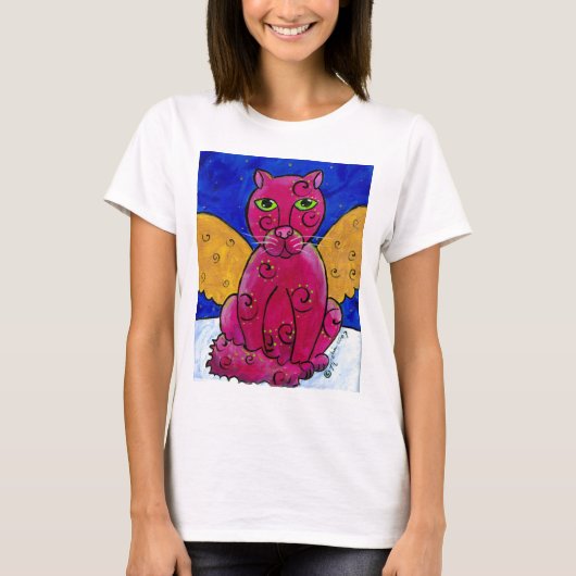 AngelCatPink T-shirt (Voorkant)