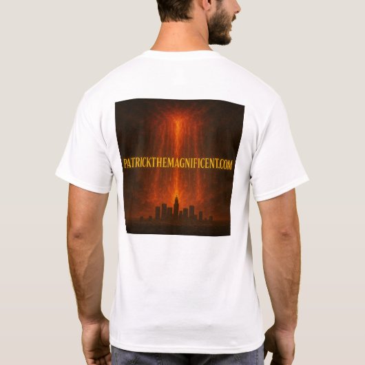 ANGELDUCK hemd met PATRICKTHEMAGNIFICENT.COM T-shirt (Achterkant)
