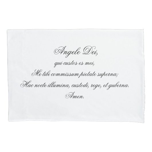 Angele Dei Guardian Angel Prayer Pillow Hoesje Kussensloop (Voorkant)