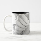 angelengel tweekleurige koffiemok (Links)