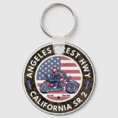 Angeles Crest Highway California State Route 2 Sleutelhanger (Voorkant)