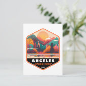 Angeles National Forest California  Emblem Briefkaart (Staand voorkant)