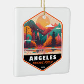 Angeles National Forest California  Emblem Keramisch Ornament (Rechts)