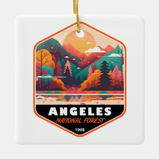 Angeles National Forest California  Emblem Keramisch Ornament (Voorkant)