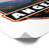 Angeles National Forest California Emblem Poster (Hoek)