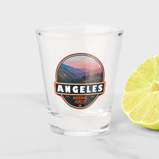 Angeles National Forest California Emblem Shot Glas (Voorkant)