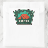 Angeles National Forest Camping Rechthoekige Sticker (Tas)