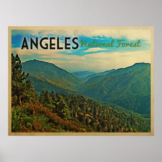 Angeles National Forest Poster (Voorkant)