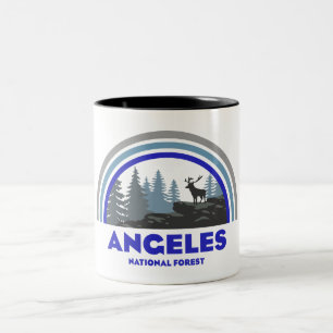 Angeles National Forest Regenbooghert Tweekleurige Koffiemok