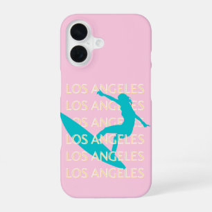 Angeles Travel Art, Californië, Travel Art, Preppy iPhone 16 Hoesje