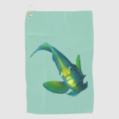 Angelfish - Abstract Design - Knippen uit een foto Golfhanddoek (Voorkant)