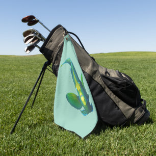 Angelfish - Abstract Design - Knippen uit een foto Golfhanddoek