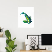 Angelfish - Abstract Design - Knippen uit een foto Poster (Thuiskantoor)