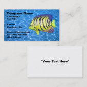 Angelfish Against Clear Blue Water Visitekaartje (Voorkant / Achterkant)