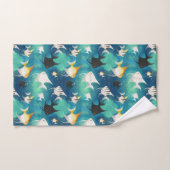 Angelfish Aquarium Pattern Bad Handdoek (Handdoek)