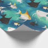 Angelfish Aquarium Pattern Cadeaupapier (Hoek)