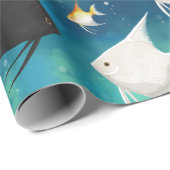 Angelfish Aquarium Pattern Cadeaupapier (Rol Hoek)