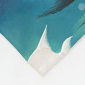 Angelfish Aquarium Pattern Fleece Deken (Hoek)