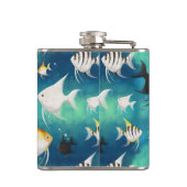 Angelfish Aquarium Pattern Heupfles (Achterkant)