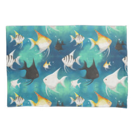 Angelfish Aquarium Pattern Kussensloop