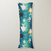 Angelfish Aquarium Pattern Lichaamskussen (Voorkant Verticaal)