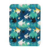 Angelfish Aquarium Pattern Magneet (Verticaal)