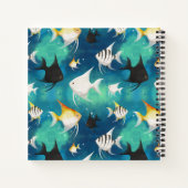 Angelfish Aquarium Pattern Notitieboek (Achterkant)