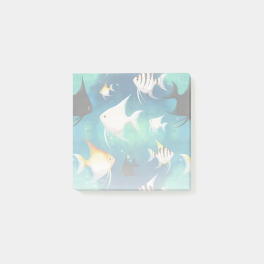Angelfish Aquarium Pattern Post-it® Notes (Voorkant)